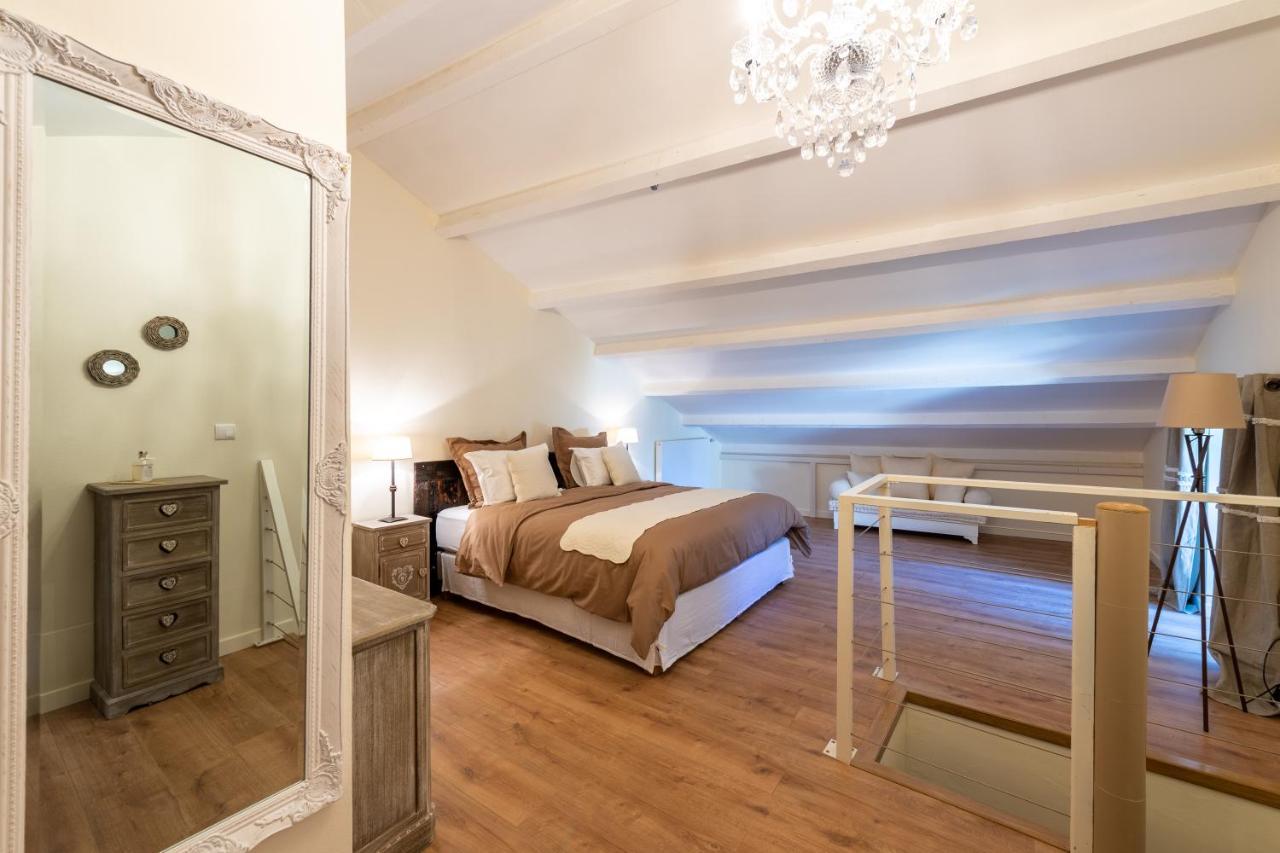 Maison D'Hotes Les Caroubiers Montségur-sur-Lauzon Kamer foto
